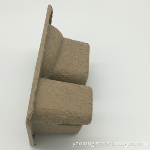 Disposable waste paper pulp molded electronics tray